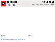Tablet Screenshot of bobbitothechef.com